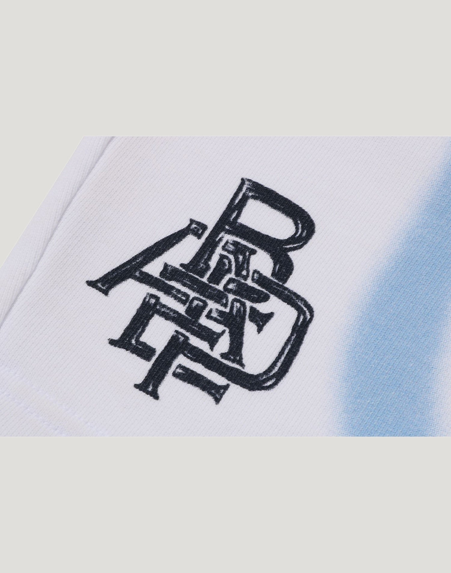 HEAVY WASH HAND DRAW FOOTBALL LOGO RELAXED FIT SWEAT SHORTS MENS