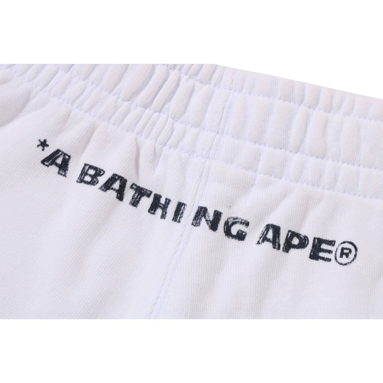 HEAVY WASH HAND DRAW FOOTBALL LOGO RELAXED FIT SWEAT SHORTS MENS