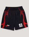 APE FLAME MONOGRAM JACQUARD RELAXED FIT FOOTBALL SHORTS MENS