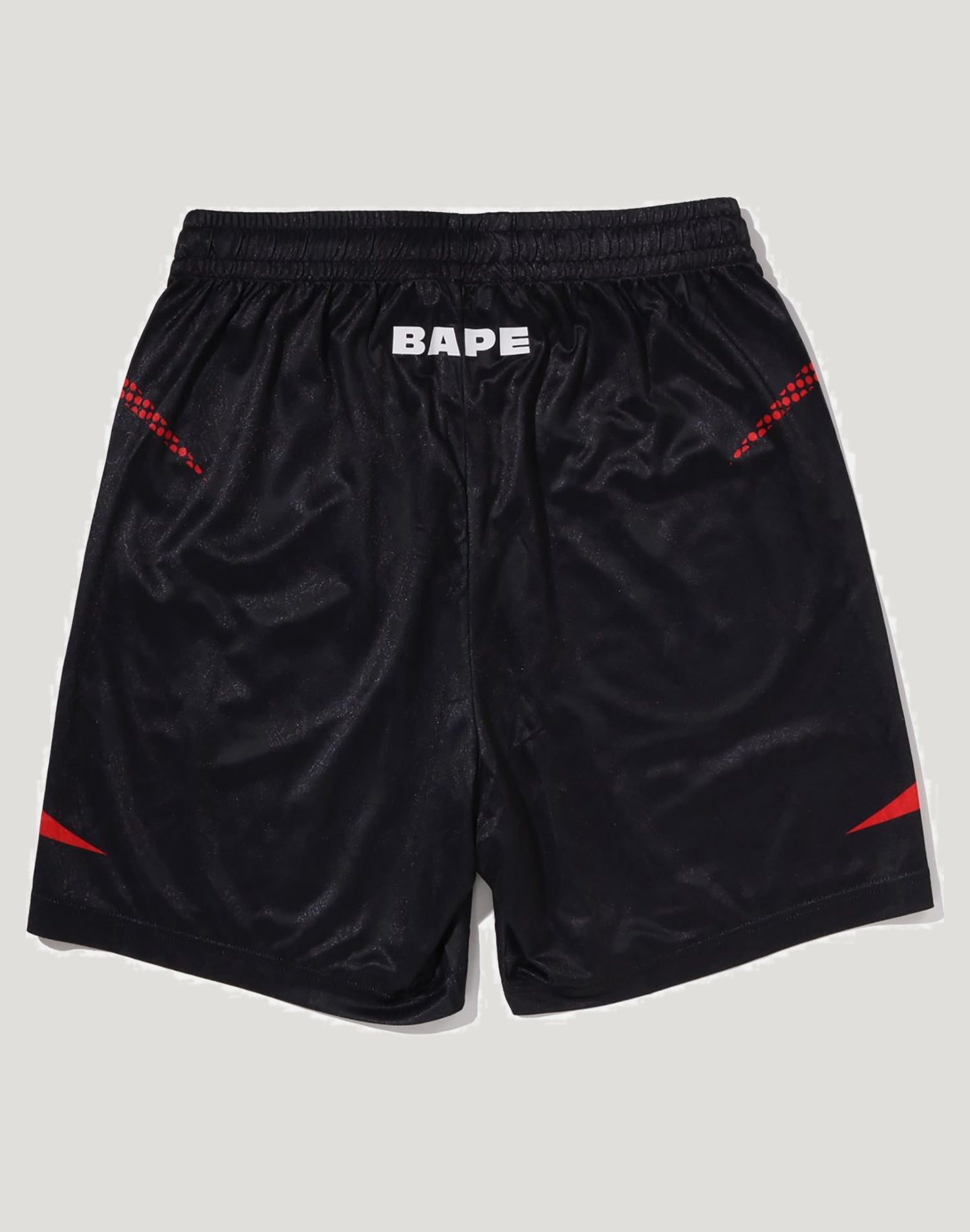 APE FLAME MONOGRAM JACQUARD RELAXED FIT FOOTBALL SHORTS MENS
