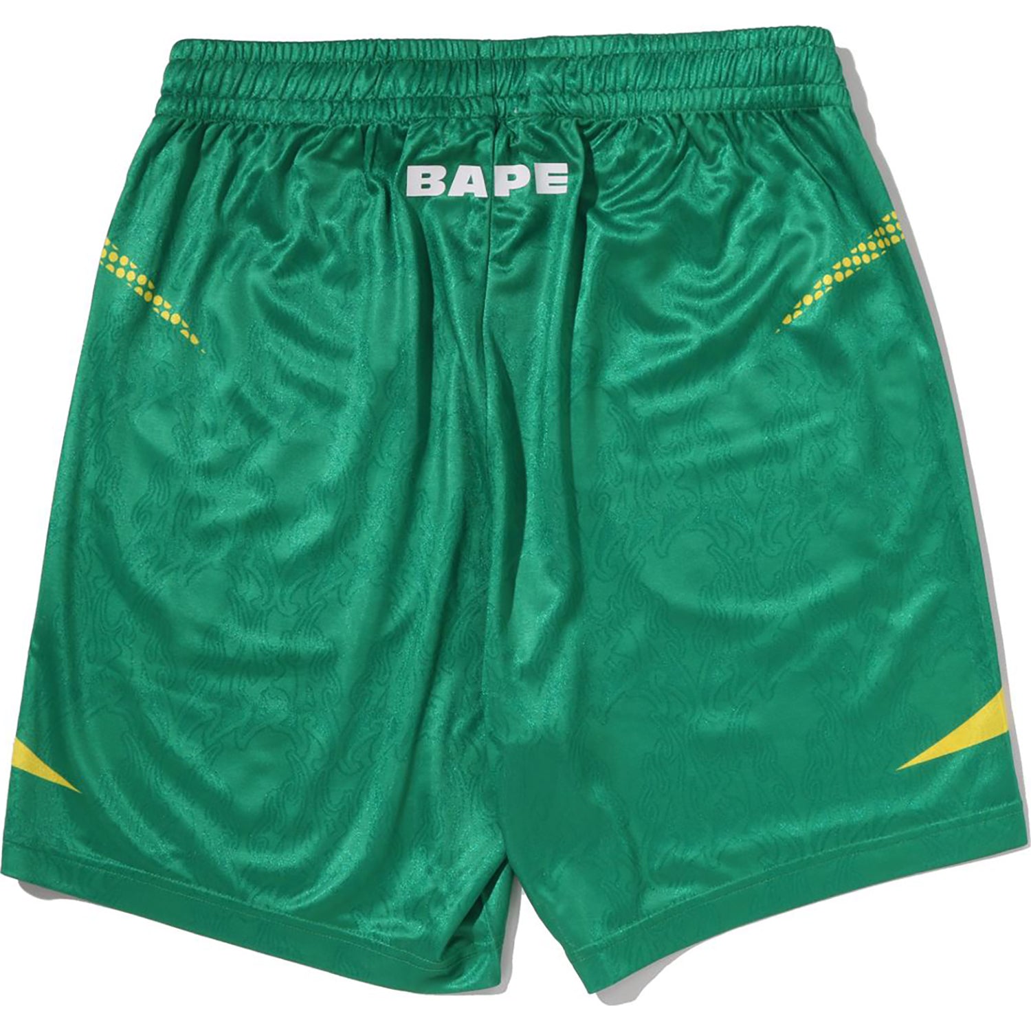 APE FLAME MONOGRAM JACQUARD RELAXED FIT FOOTBALL SHORTS MENS – us