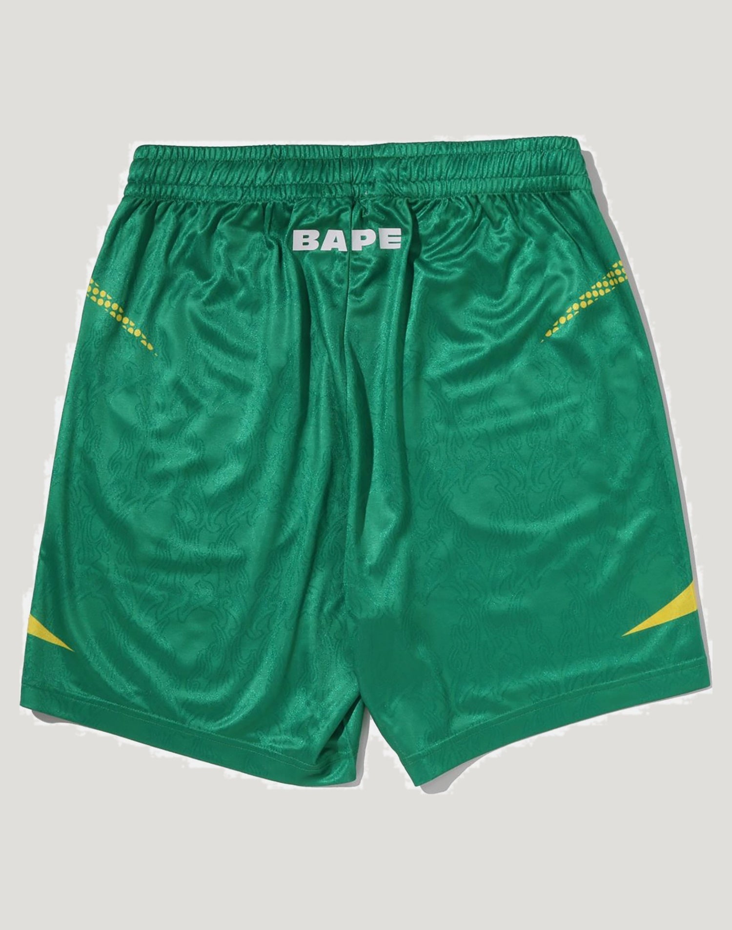 APE FLAME MONOGRAM JACQUARD RELAXED FIT FOOTBALL SHORTS MENS