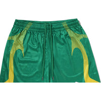 APE FLAME MONOGRAM JACQUARD RELAXED FIT FOOTBALL SHORTS MENS