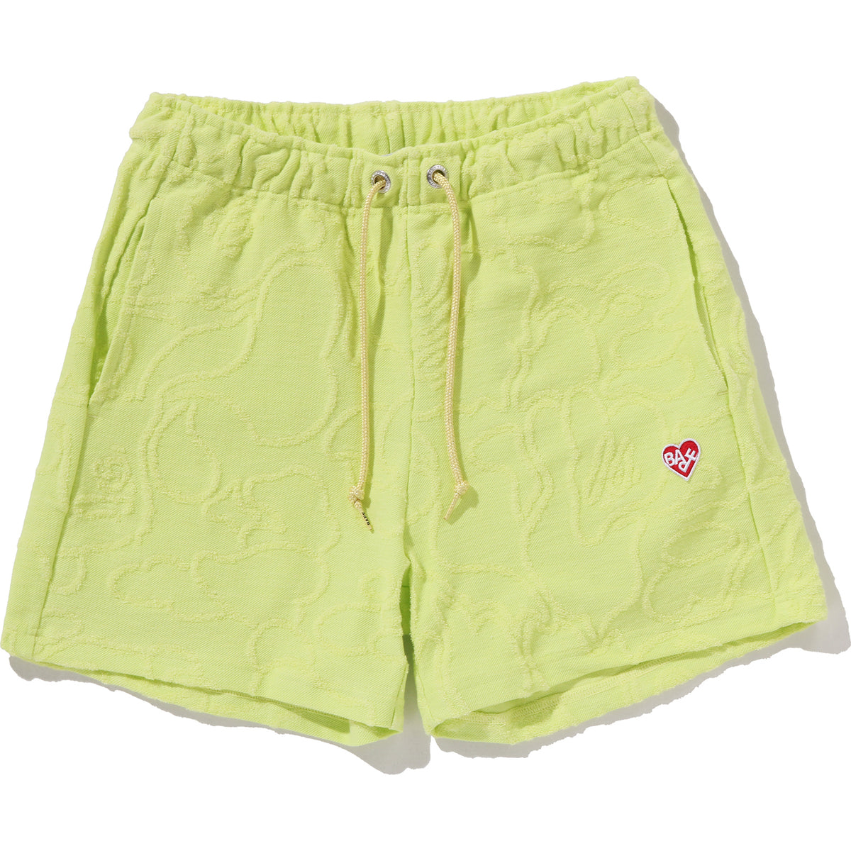 NEON CAMO JACQUARD SWEAT SHORTS LADIES