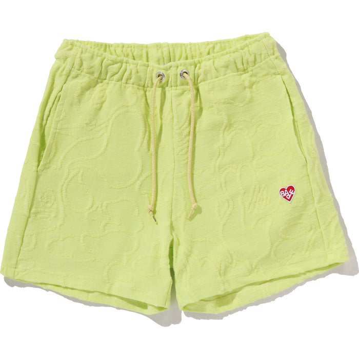 NEON CAMO JACQUARD SWEAT SHORTS LADIES