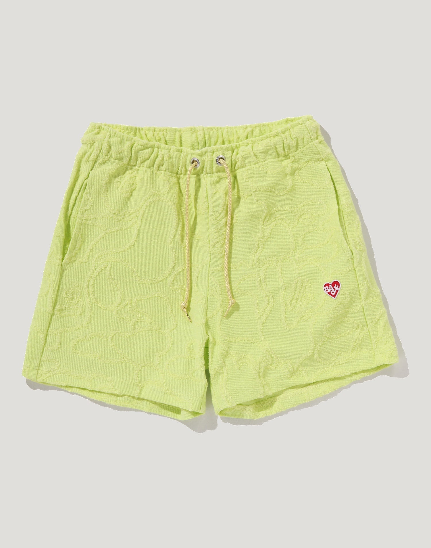 NEON CAMO JACQUARD SWEAT SHORTS LADIES