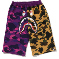 SPLIT CAMO SHARK SWEAT SHORTS JR KIDS