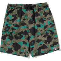 BAPE BY KAZUKI KURAISHI CAMO BELTED 3 LAYER CARGO SHORTS MENS