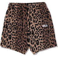 BAPE BY KAZUKI KURAISHI LEOPARD JACQUARD SHORTS MENS