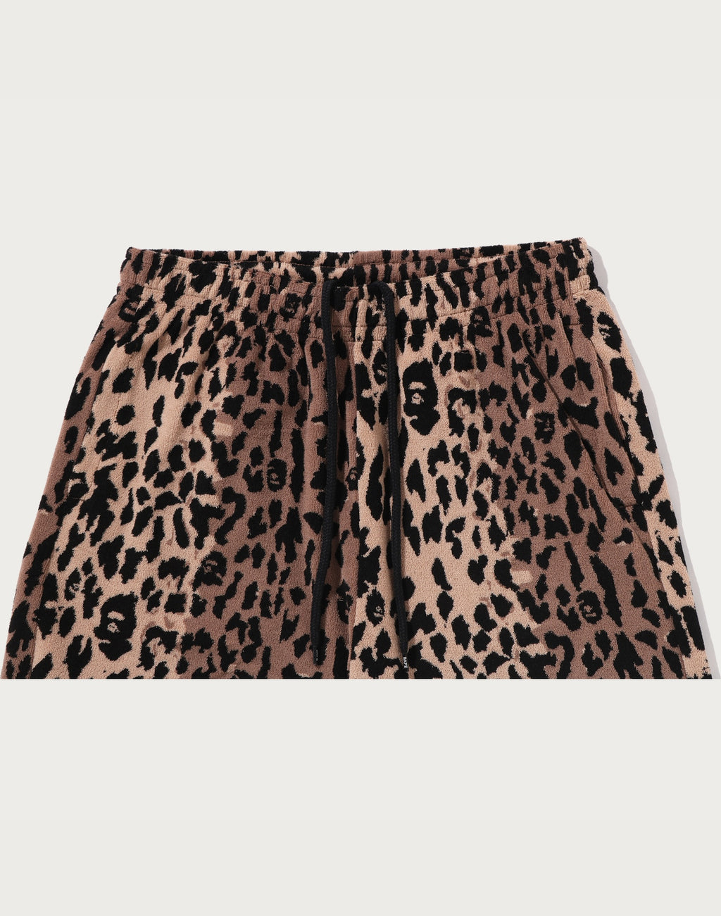 BAPE BY KAZUKI KURAISHI LEOPARD JACQUARD SHORTS MENS