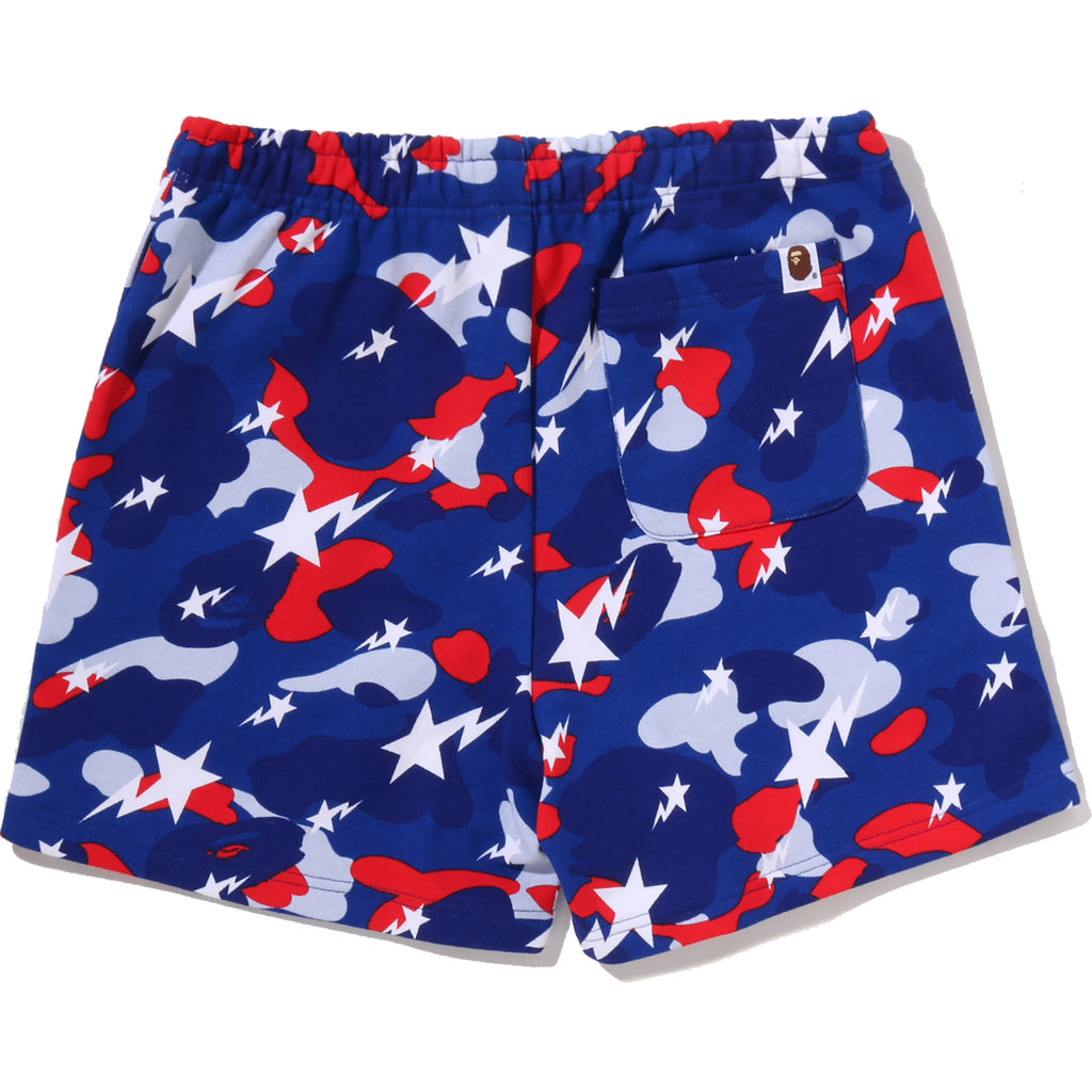 STA STRIKE CAMO SWEAT SHORTS LADIES