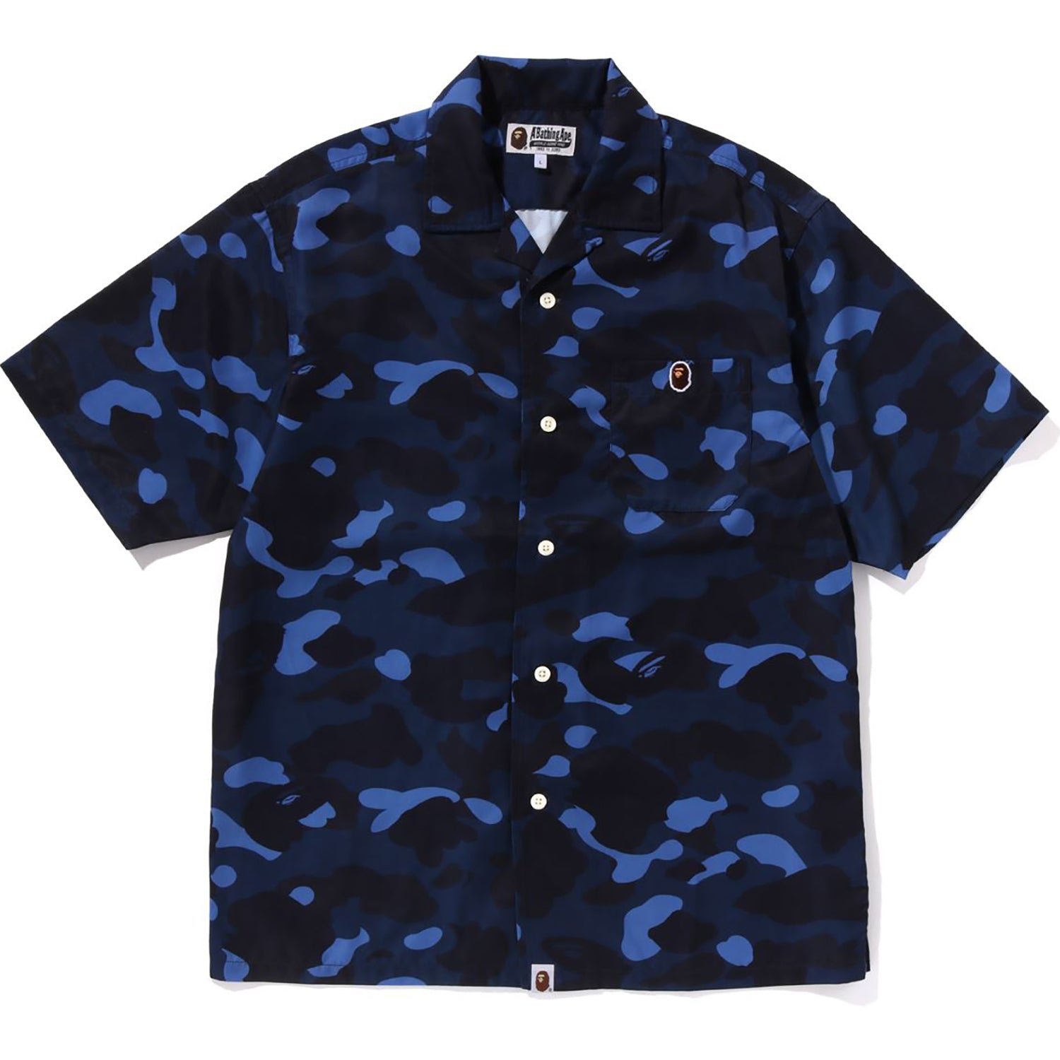 Color Camo Ape Head One Point Shirt Mens 1K30 132 001 Navy XL