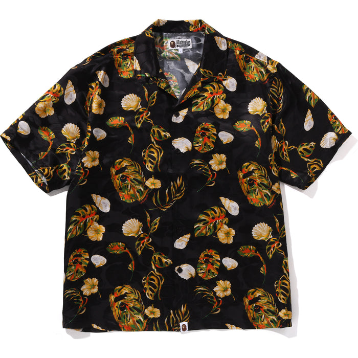 VACATION PATTERN OPEN COLLAR SS SHIRT MENS