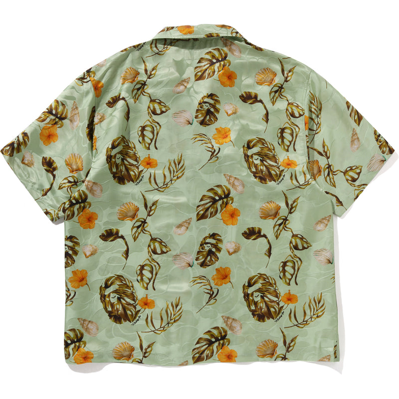 VACATION PATTERN OPEN COLLAR SS SHIRT MENS