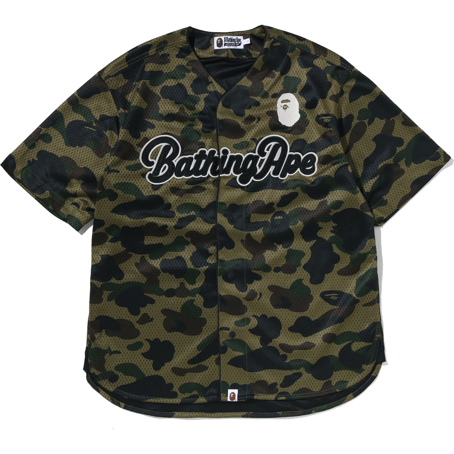 1ST CAMO BASEBALL SHIRT MENS – us.bape.com