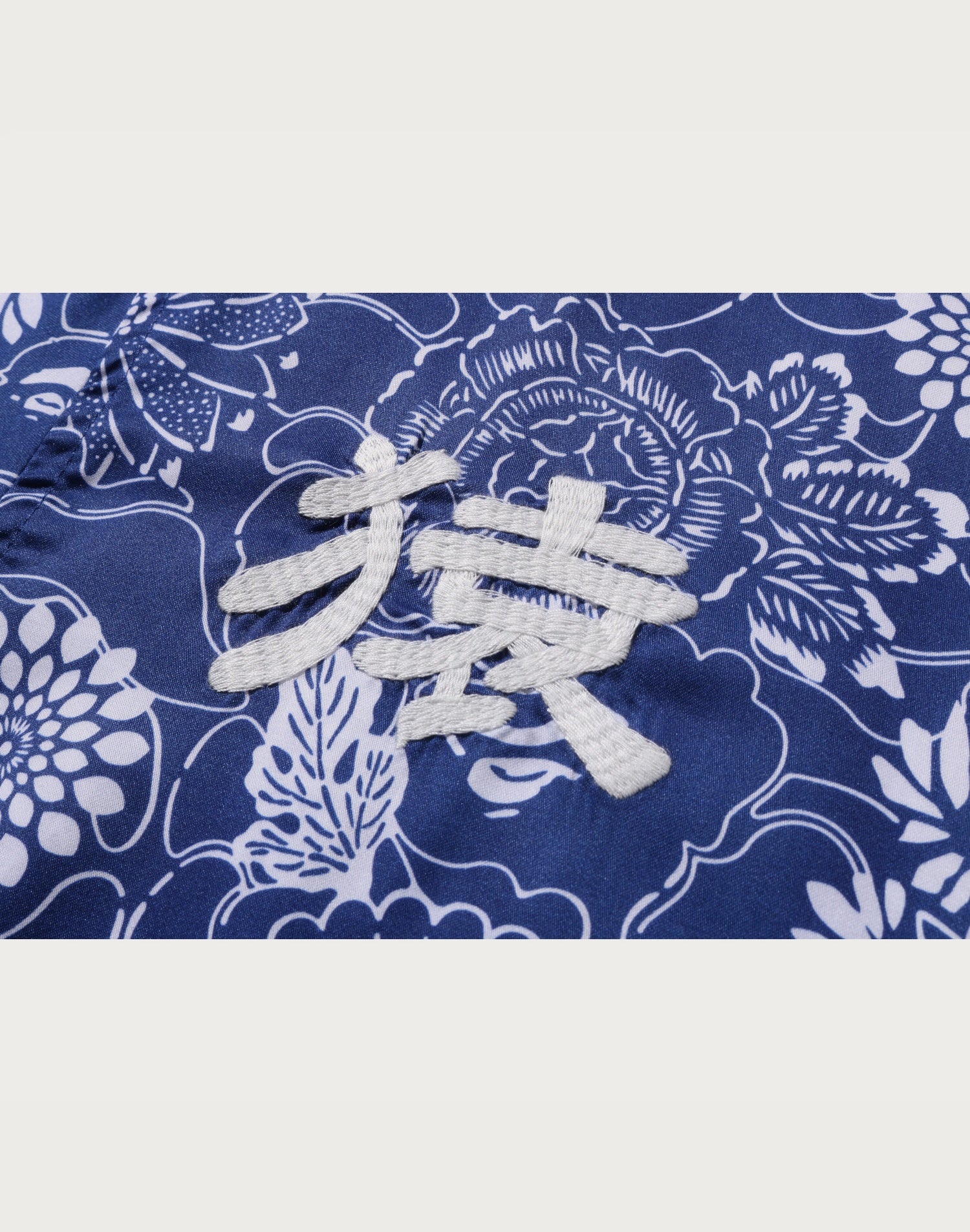JAPANESE INDIGO ART CAMO OPEN COLLAR SS SHIRT MENS
