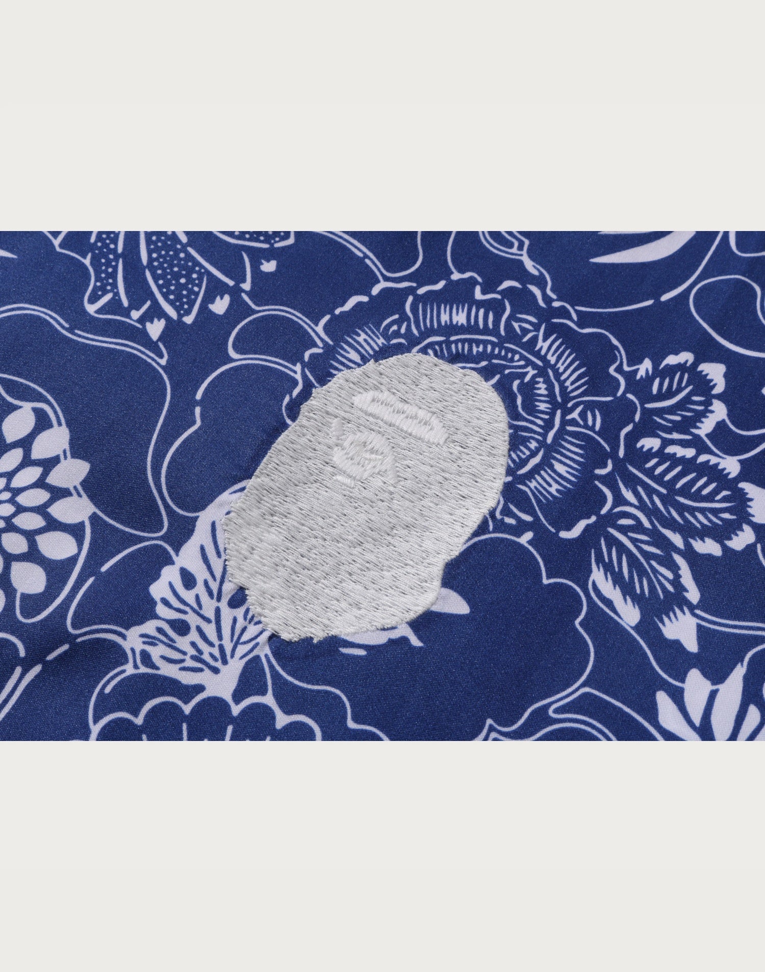 JAPANESE INDIGO ART CAMO OPEN COLLAR SS SHIRT MENS