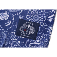 JAPANESE INDIGO ART CAMO OPEN COLLAR SS SHIRT MENS