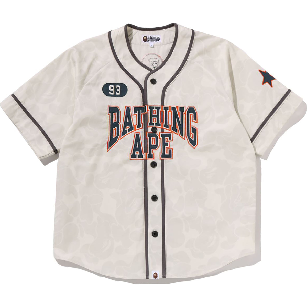 SOLID CAMO MULTI LOGO BASEBALL SS SHIRT MENS
