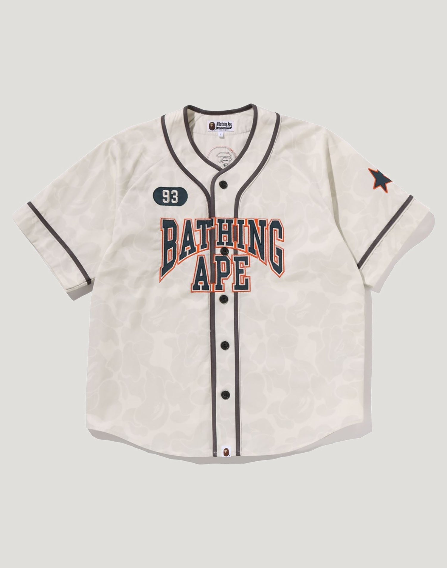 SOLID CAMO MULTI LOGO BASEBALL SS SHIRT MENS