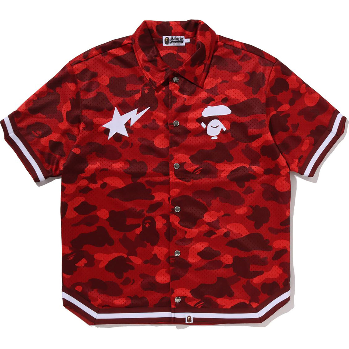 bape camo dress shirt ABC CAMO ONE POINT RELAXED FIT SHIRT MENS