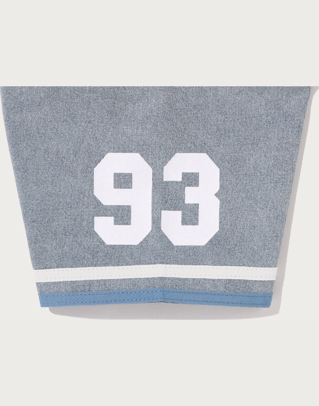 MULTI LOGO DENIM CROPPED BASEBALL SHIRT LADIES