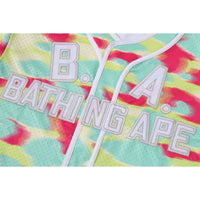 SCREEN CAMO MULTI LOGO BASEBALL SHIRT LADIES
