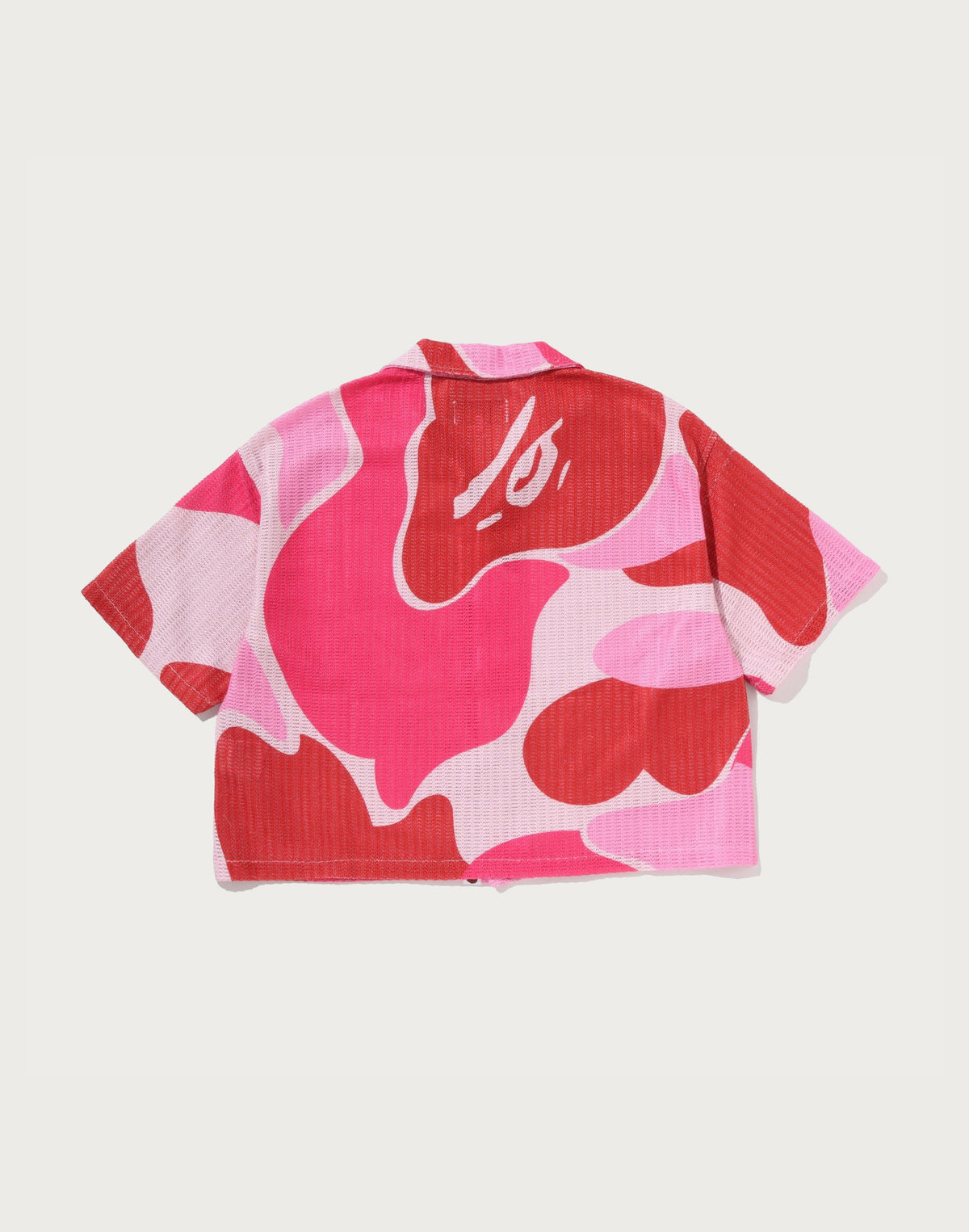 MEGA ABC CAMO OPEN COLLAR SHIRT LADIES