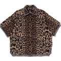 BAPE BY KAZUKI KURAISHI LEOPARD JACQUARD SS SHIRT MENS