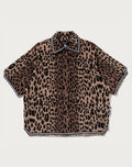 BAPE BY KAZUKI KURAISHI LEOPARD JACQUARD SS SHIRT MENS