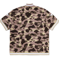 COLOR CAMO MESH WARM UP RELAXED FIT SHIRT MENS