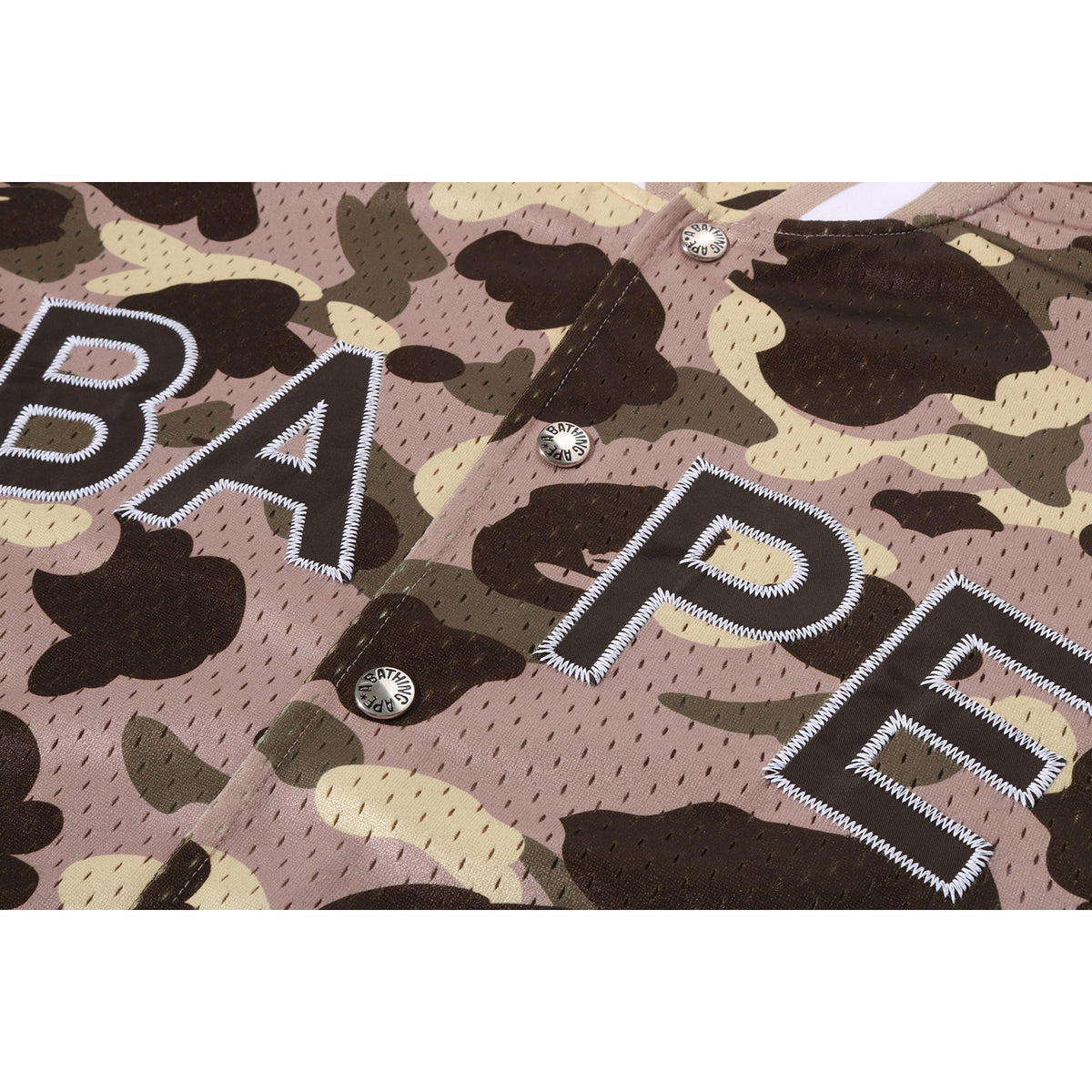 COLOR CAMO MESH WARM UP RELAXED FIT SHIRT MENS