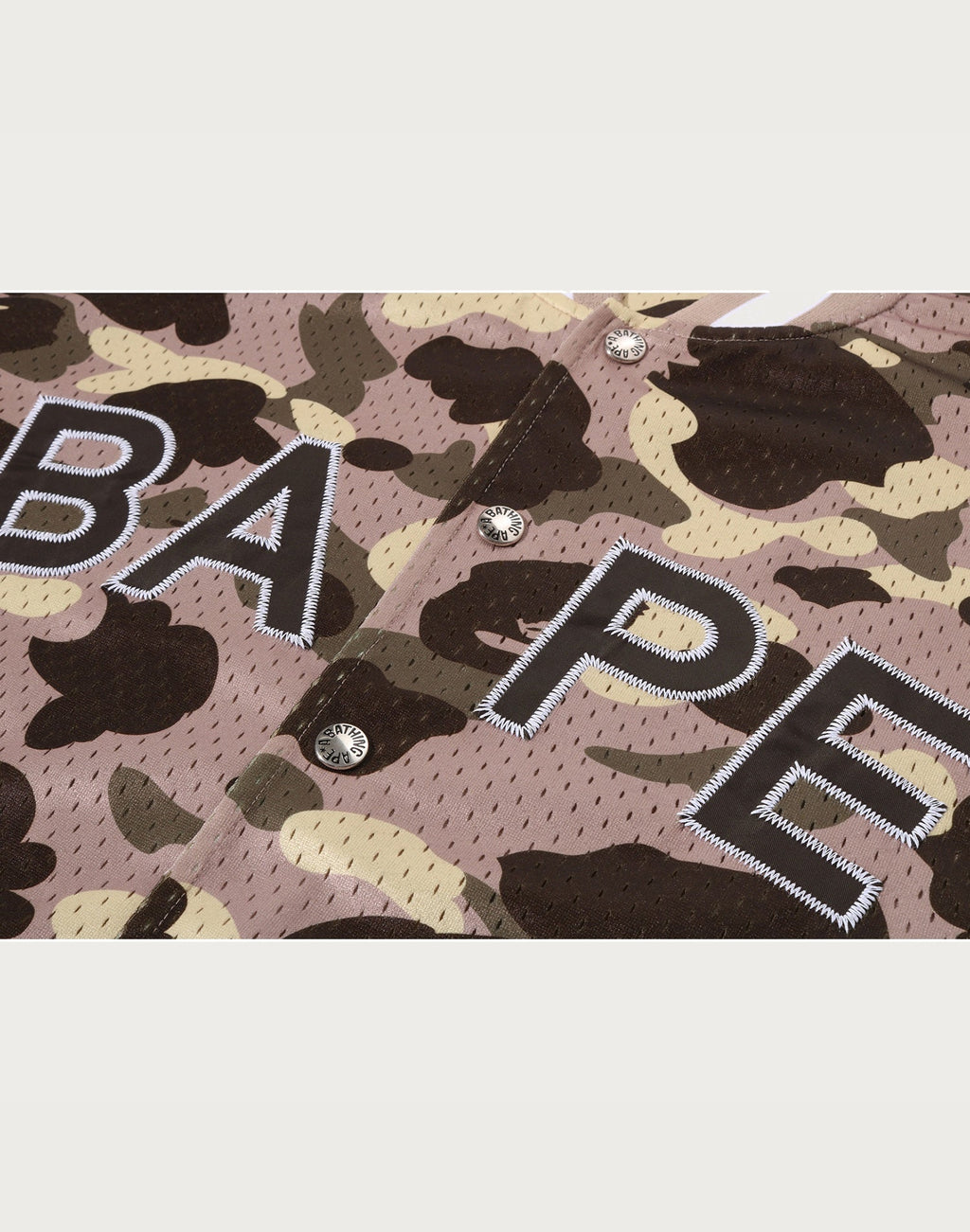 COLOR CAMO MESH WARM UP RELAXED FIT SHIRT MENS