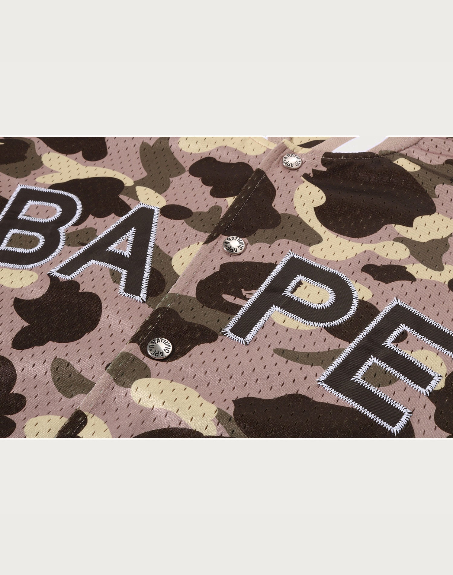 COLOR CAMO MESH WARM UP RELAXED FIT SHIRT MENS