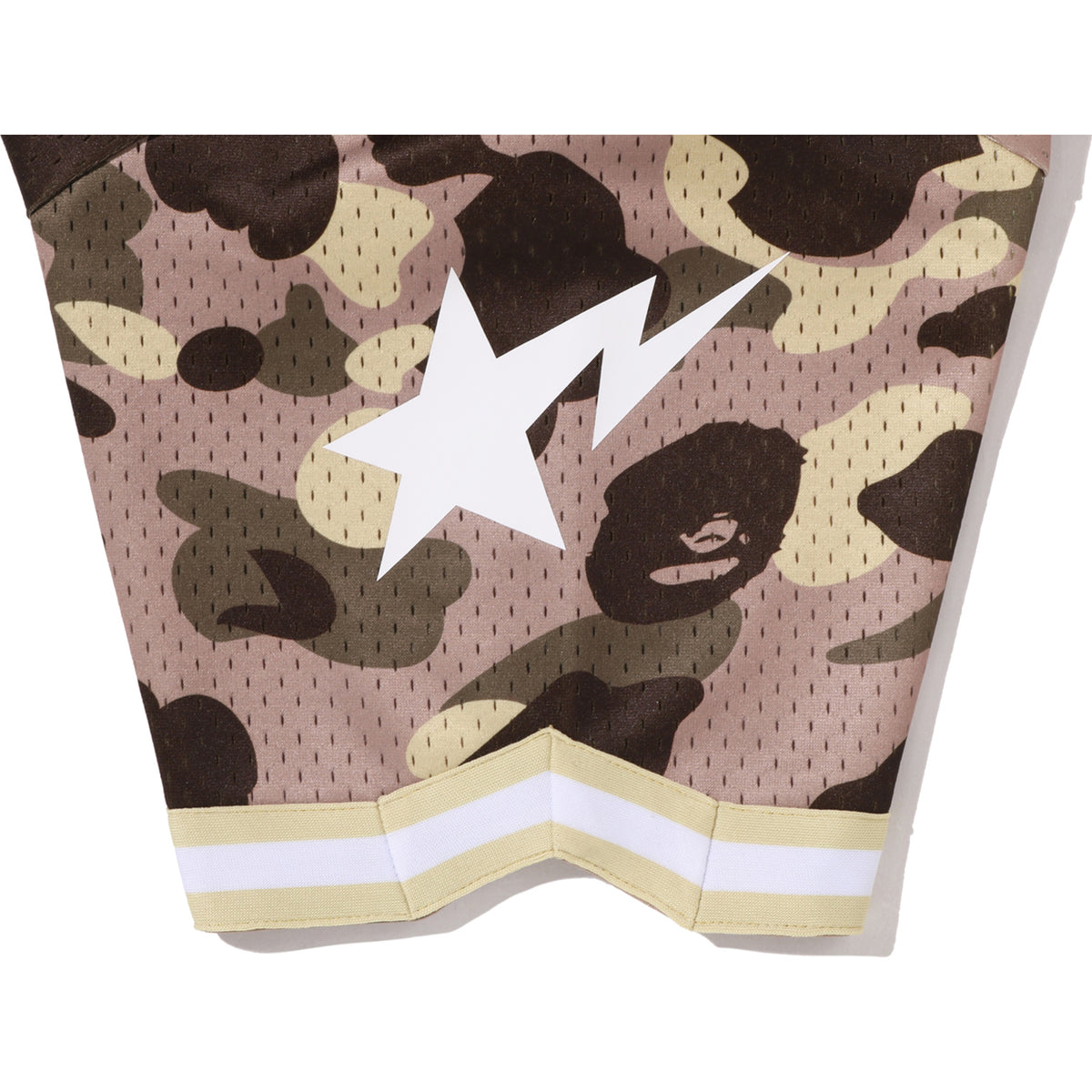 COLOR CAMO MESH WARM UP RELAXED FIT SHIRT MENS