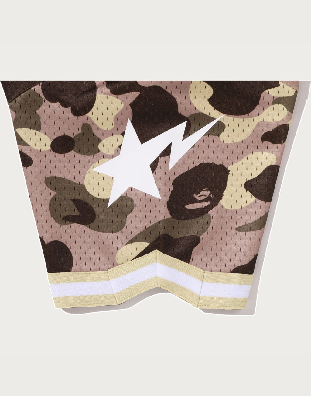 COLOR CAMO MESH WARM UP RELAXED FIT SHIRT MENS
