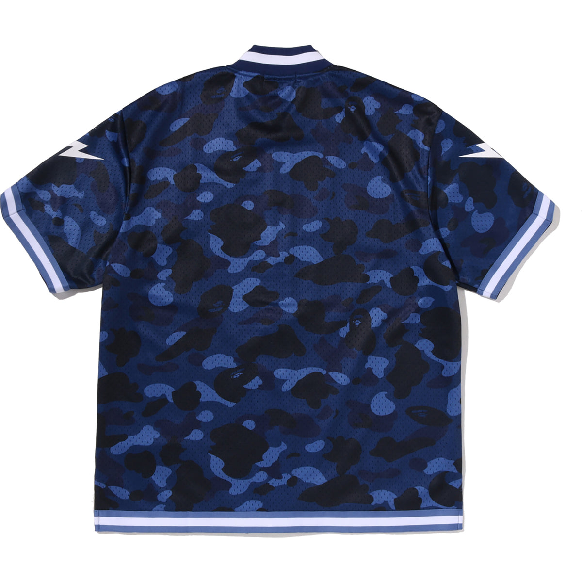 COLOR CAMO MESH WARM UP RELAXED FIT SHIRT MENS