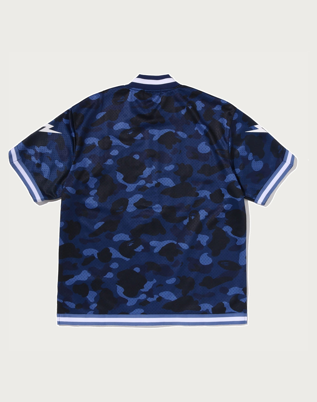 COLOR CAMO MESH WARM UP RELAXED FIT SHIRT MENS