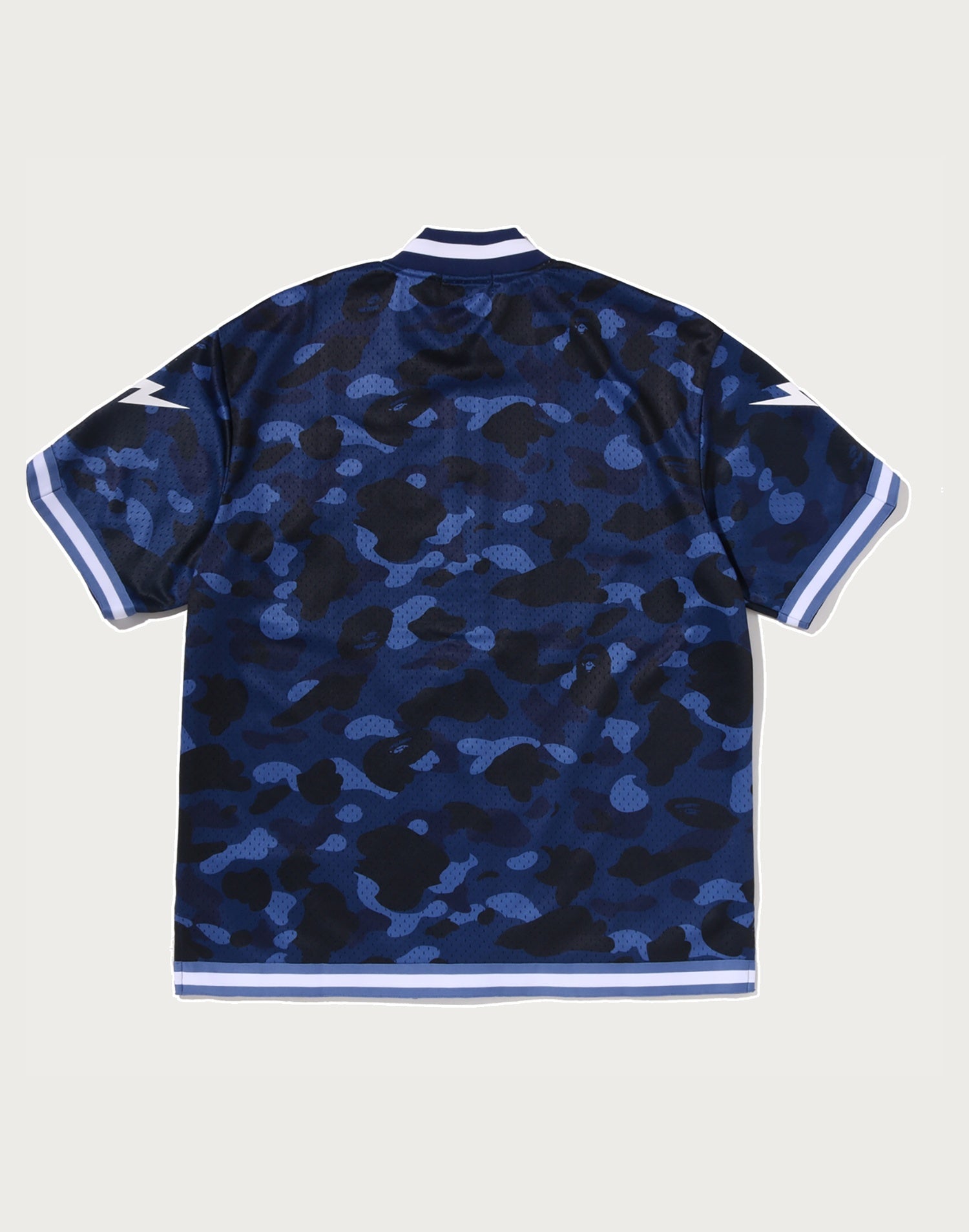 COLOR CAMO MESH WARM UP RELAXED FIT SHIRT MENS