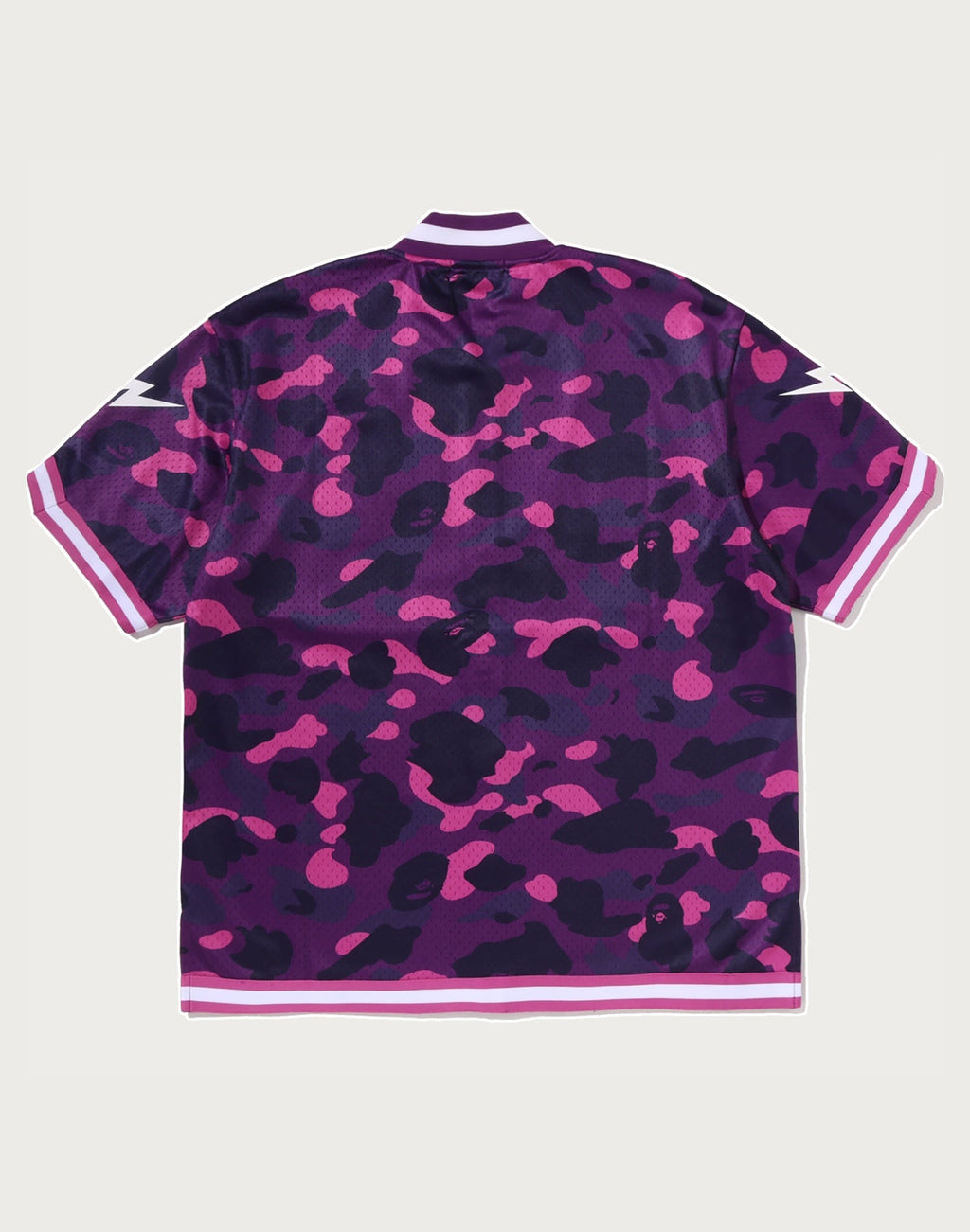 COLOR CAMO MESH WARM UP RELAXED FIT SHIRT MENS