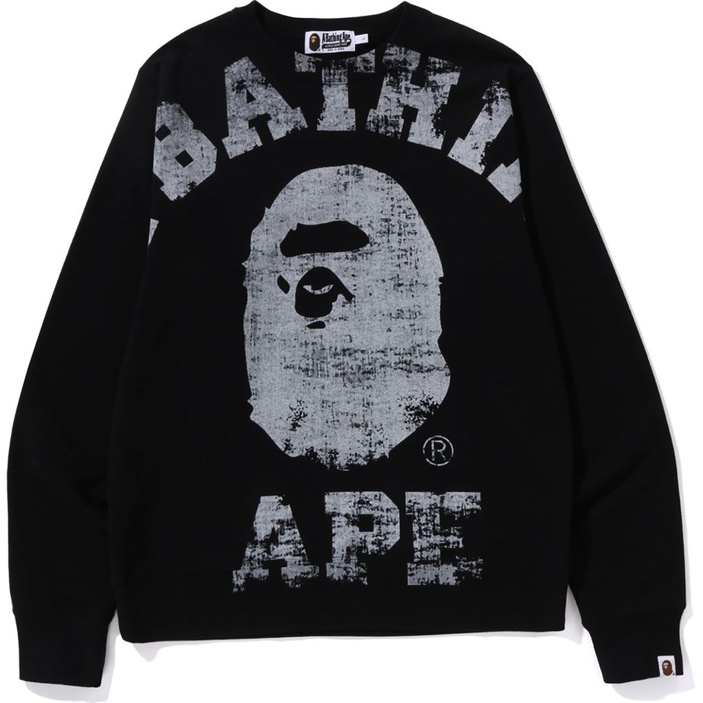 BIG COLLEGE CREWNECK MENS | us.bape.com