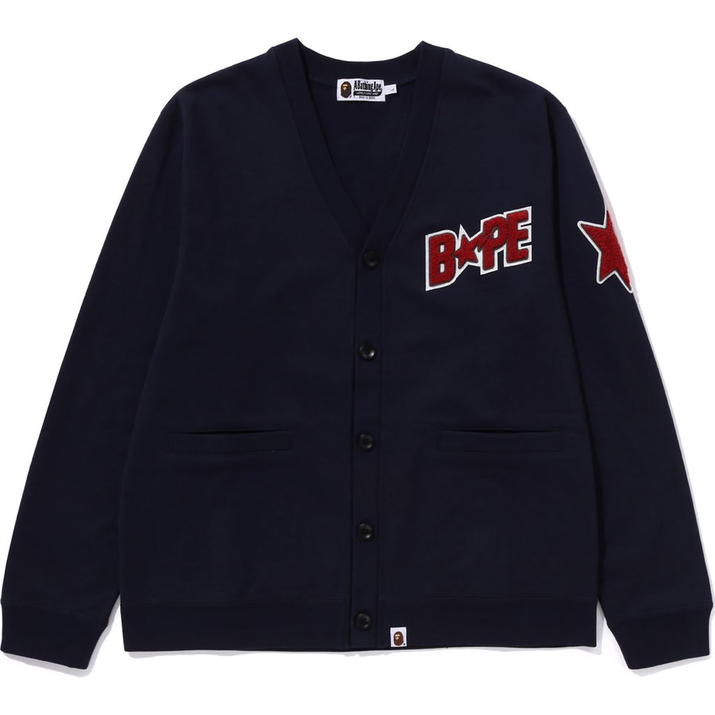 BAPE Sweat Cardigan Navy - FW21 Men's - US