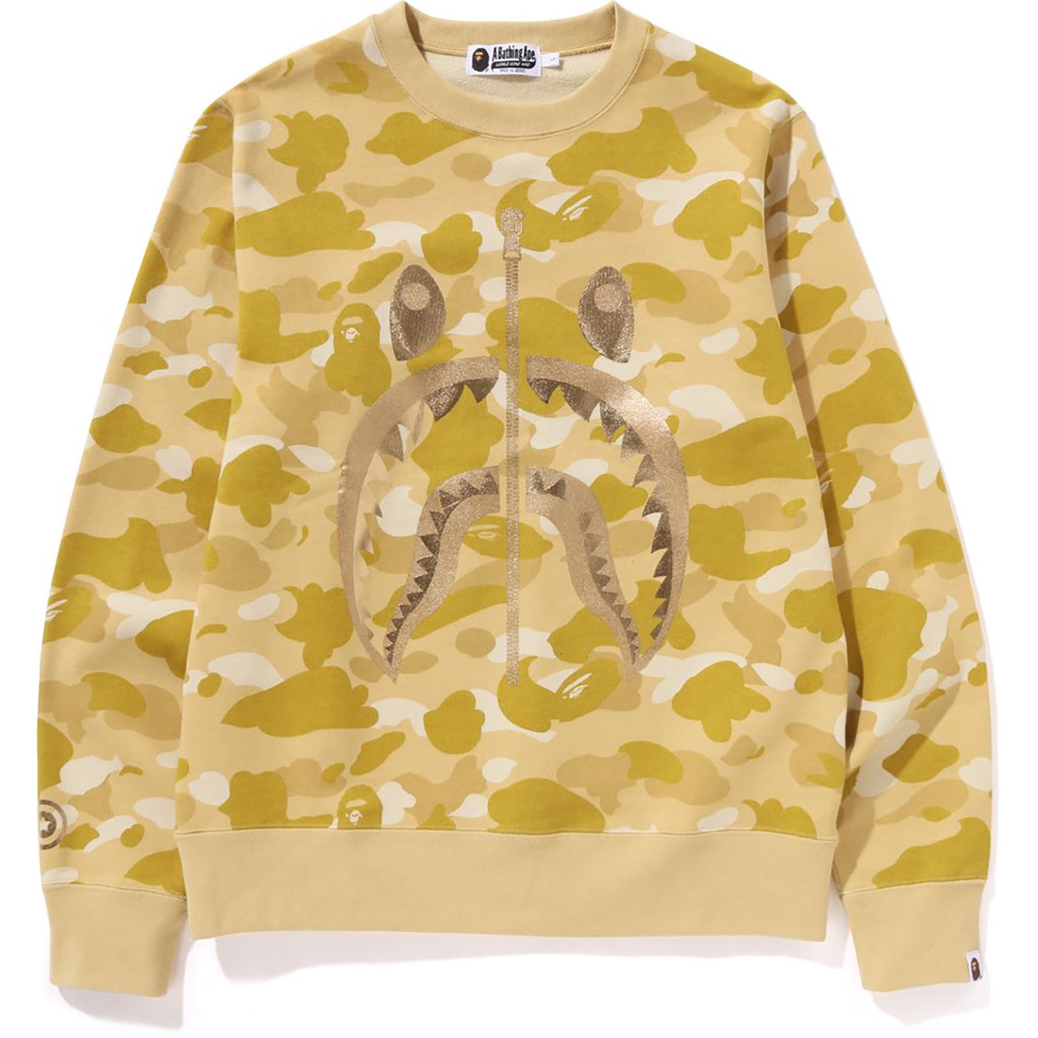 COLOR CAMO SHARK CREWNECK MENS