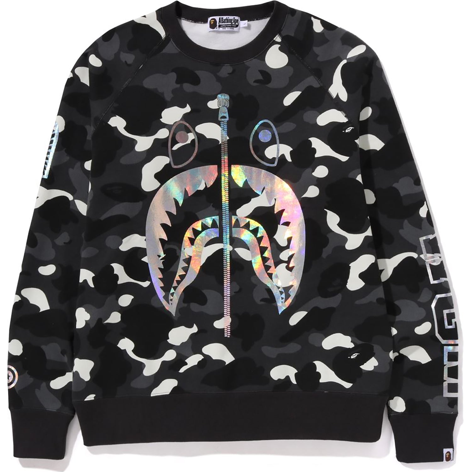 Bape City Camo Shark Crewneck SS24 Gray