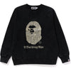 A BATHING APE OVERDYE RELAXED FIT CREWNECK MENS