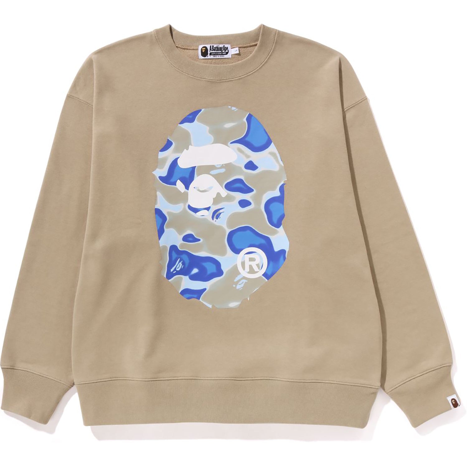 LIQUID CAMO APE HEAD CREWNECK SWEAT RELAXED FIT MENS