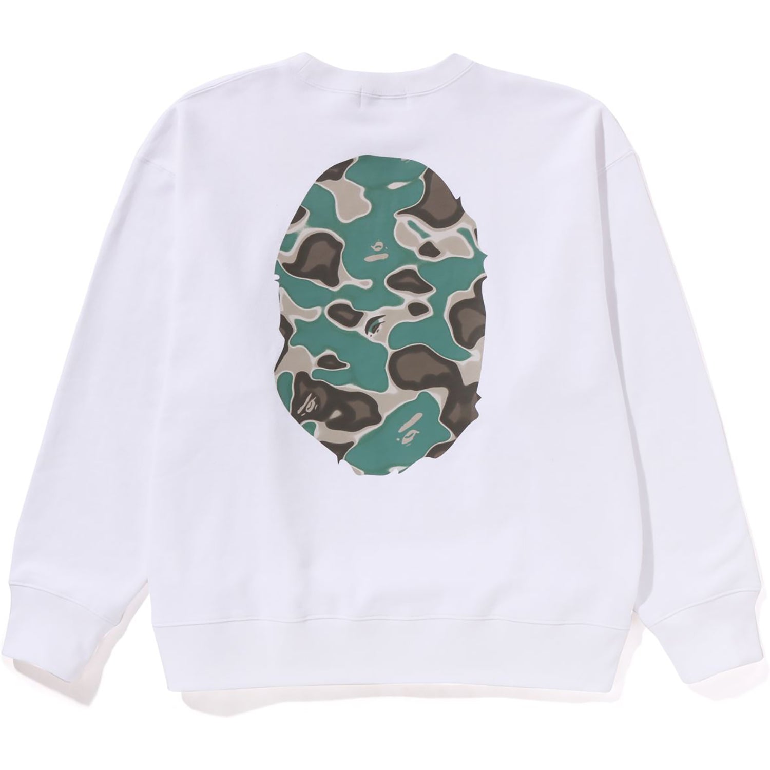 LIQUID CAMO APE HEAD CREWNECK SWEAT RELAXED FIT MENS – us