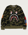 BAPE MENS 1ST CAMO SHARK CREWNECK SWEATSHIRT