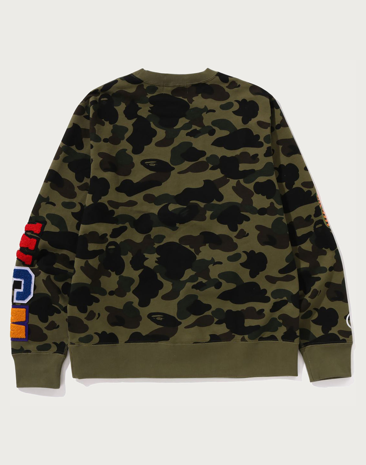 BAPE MENS 1ST CAMO SHARK CREWNECK SWEATSHIRT