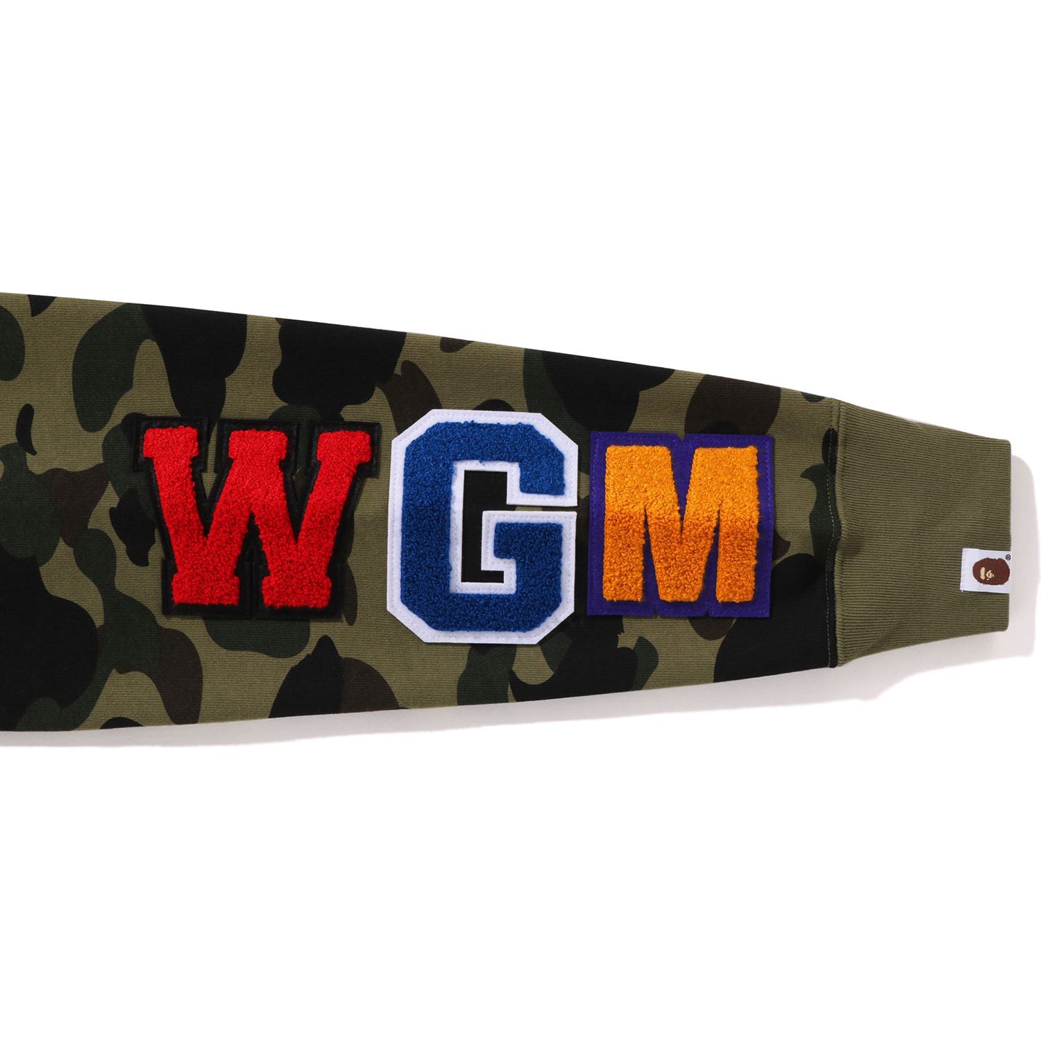 A BATHING APE　1ST CAMO SHARK CREWNECK BAPE 1st Camo Metal Zip Shark Crewneck Green Men's - US